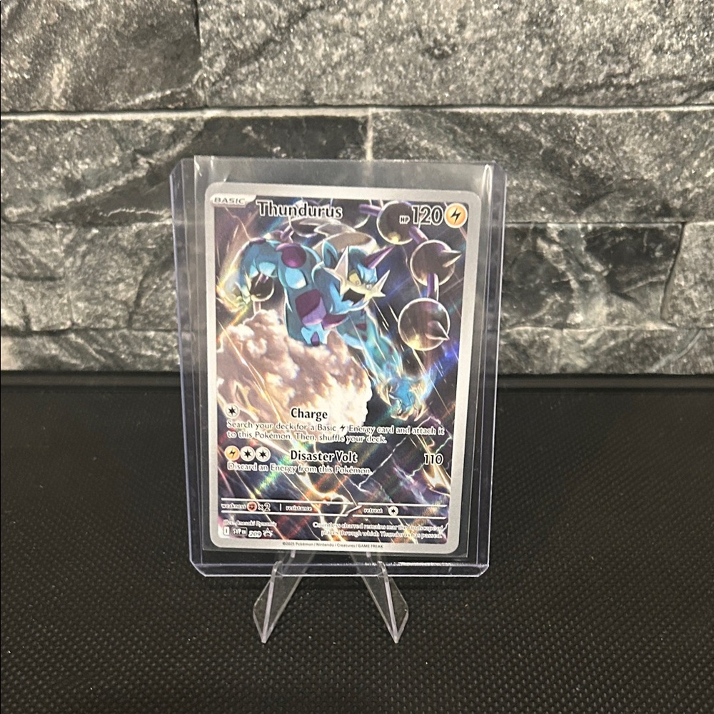 Pokemon Thundurus #209‎ Black Star Promo Card from Scarlet & Violet Set